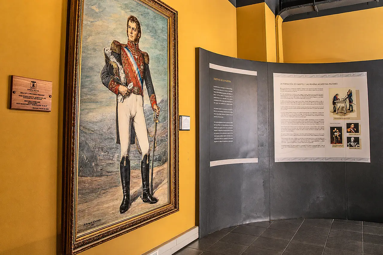 Sala del museo de la Escuela Militar